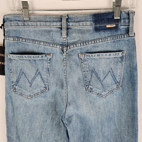 NEW! Mother Superior The Fly Cut Tomcat Roller Wide Leg Denim Jeans Size 29 - Picture 7 of 16